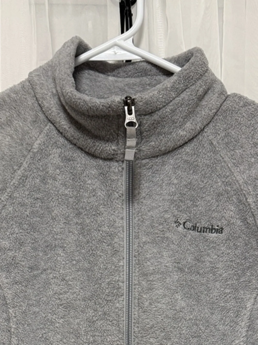 Girls Columbia Gray Full-Zip Fleece Jacket